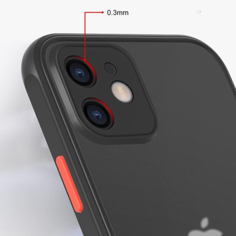 ETIU DO IPHONE 12 CZARNE MATOWE SILIKON WYTRZYMAŁE CASE DO IPHON