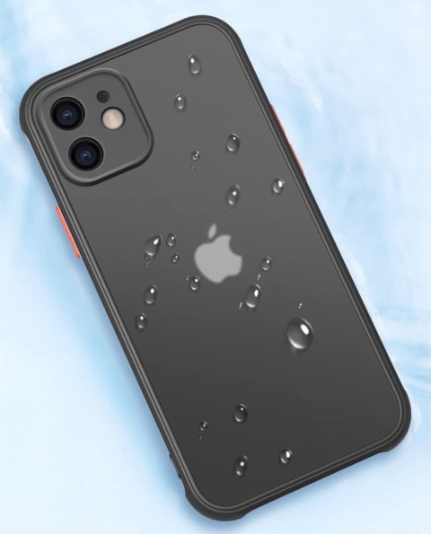 ETIU DO IPHONE 12 CZARNE MATOWE SILIKON WYTRZYMAŁE CASE DO IPHON