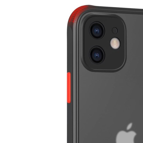 ETIU DO IPHONE 12 CZARNE MATOWE SILIKON WYTRZYMAŁE CASE DO IPHON