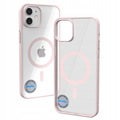 ETUI CASE DO IPHONE 12 / 12 PRO RÓŻOWE DO MAGSAFE PRZEZROCZYSTE DO IPHON