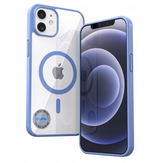 ETUI DO IPHONE 12 / 12 PRO DO MAGSAFE PRZEZROCZYSTE CASE NIEBIESKIE