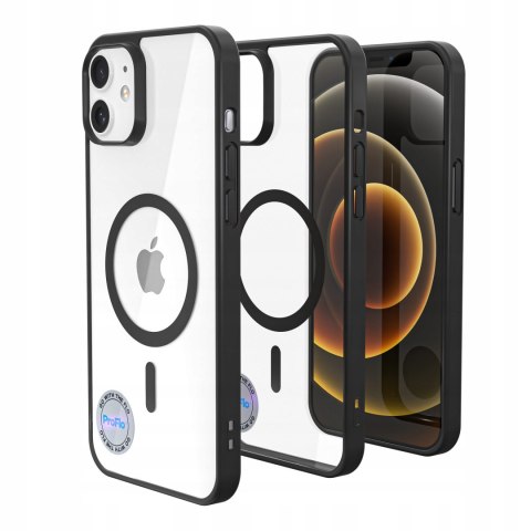ETUI DO IPHONE 12 DO MAGSAFE PRZEZROCZYSTE CASE CZARNY BLACK do iphon