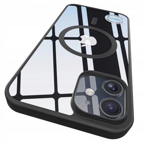 ETUI DO IPHONE 12 DO MAGSAFE PRZEZROCZYSTE CASE CZARNY BLACK do iphon