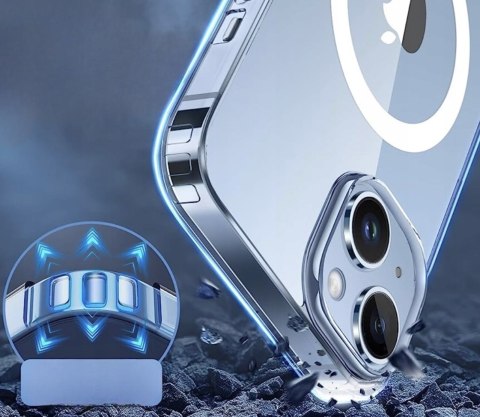 Etui do iPhone 13 Transparentne do MagSafe Wzmocnione Case Obudowa