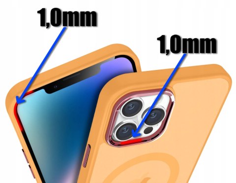 ETUI DO IPHONE 14 SZKŁO 9H DO MAGSAFE MATOWY CASE kolory DO IPHON