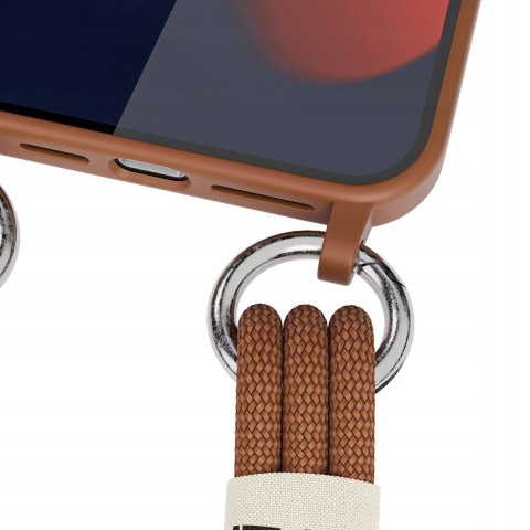 Etui ze Sznurkiem do iPhone 15 Brązowe Na Ramię Case Brązowy Obudowa Etui ze Sznurkiem do iPhone 15 Brązowe Na Ramię Case Brązowy Obudowa