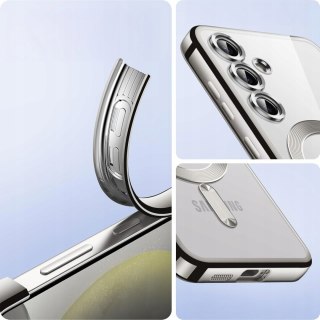 Etui do SAMSUNG A55 Srebrny do MagSafe Case Ochrona Aparatu Przezroczysty
