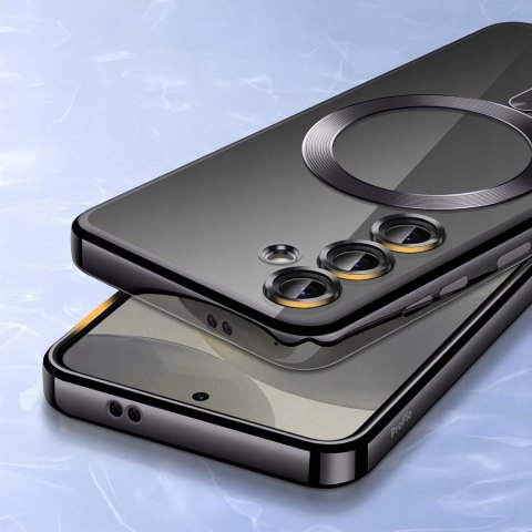 Etui do SAMSUNG S24 FE Czarny do MagSafe Case Ochrona Aparatu S24FE Czarne Etui do SAMSUNG S24 FE Czarny do MagSafe Case Ochrona Aparatu S24FE Czarne