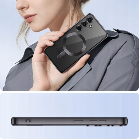 Etui do SAMSUNG S24 FE Czarny do MagSafe Case Ochrona Aparatu S24FE Czarne Etui do SAMSUNG S24 FE Czarny do MagSafe Case Ochrona Aparatu S24FE Czarne