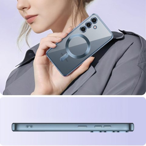 Etui do SAMSUNG S24 FE Niebieski do MagSafe Case Ochrona Aparatu S24FE Etui do SAMSUNG S24 FE Niebieski do MagSafe Case Ochrona Aparatu S24FE