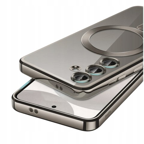 Etui do SAMSUNG S24 FE Tytan Naturalny do MagSafe Ochrona Aparatu S24FE