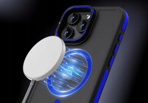 Etui do iPhone 15 Pro do MagSafe Niebieskie Sportowe Case Niebieski Etui do iPhone 15 Pro do MagSafe Niebieskie Sportowe Case Niebieski