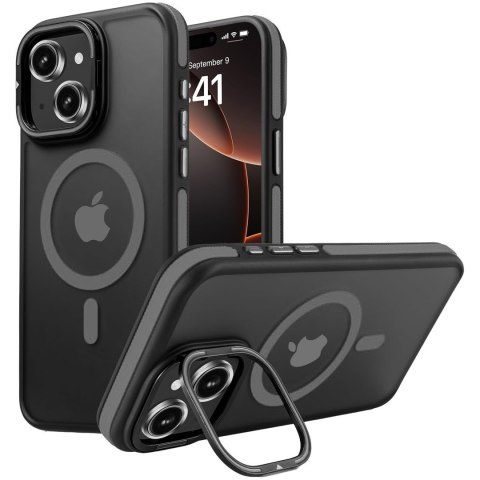 Etui do iPhone 15 do MagSafe Podstawka Szare Sportowe Case Szary Pokrowiec Etui do iPhone 15 do MagSafe Podstawka Szare Sportowe Case Szary Pokrowiec