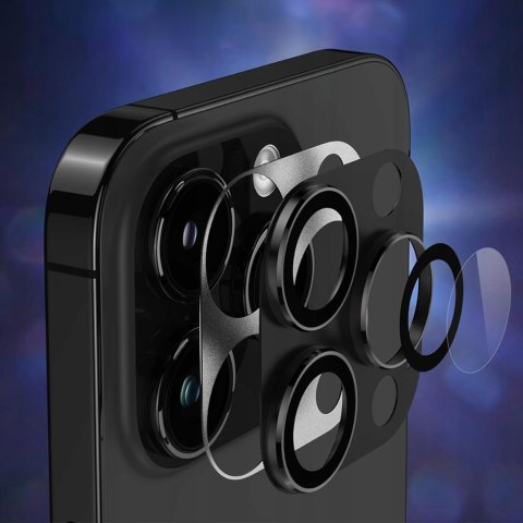 Etui Case do iPhone 14 Pro czarne matowe do MagSafe ochrona aparatu