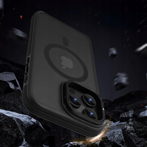 Etui ProFlo do iPhone 16 Pro do MagSafe z Podstawką Sportowe Czarne