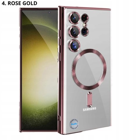 Etui do SAMSUNG S25 ULTRA Różowe do MagSafe ROSE GOLD Case Różowy plecki