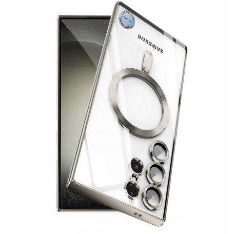 Etui do Samsung S25 Ultra do MagSafe kolor Tytan Naturalny bezbarwny