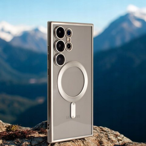 Etui do Samsung S25 Ultra do MagSafe kolor Tytan Naturalny bezbarwny