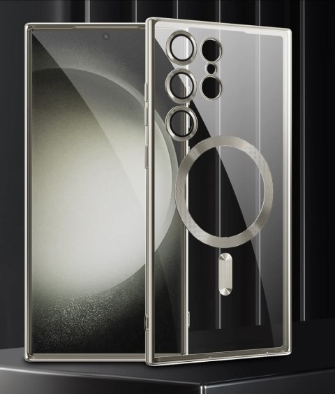 Etui do Samsung S25 Ultra do MagSafe kolor Tytan Naturalny bezbarwny