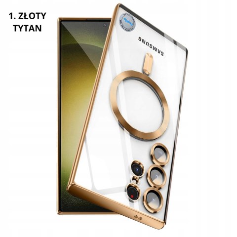 Etui do Samsung S25 Ultra do MagSafe kolor Tytan Naturalny bezbarwny