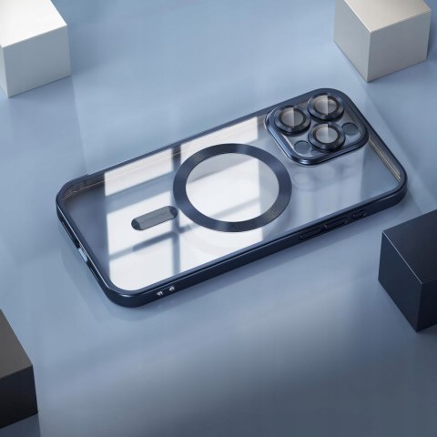 Etui do iPhone 12 Pro Max 6,7" Niebieskie do Magsafe Case Niebieski Ochrona