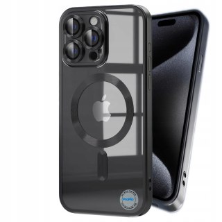 Etui do iPhone 14 Pro Max 6,7" Czarne do MagSafe Case Ochrona Aparatu