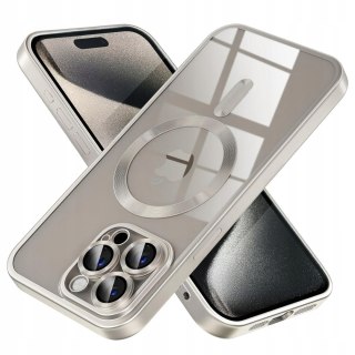 Etui do iPhone 14 Pro Max 6,7" Tytan Naturalny do MagSafe Przezroczysty
