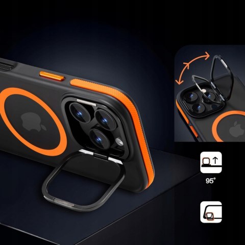 Etui do iPhone 16 Pro do MagSafe Pomarańczowe Sportowe Pomarańczowy