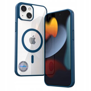 Etui Do iPhone 15 MagSafe Case Przezroczyste Plecki Navy Blue ProFlo