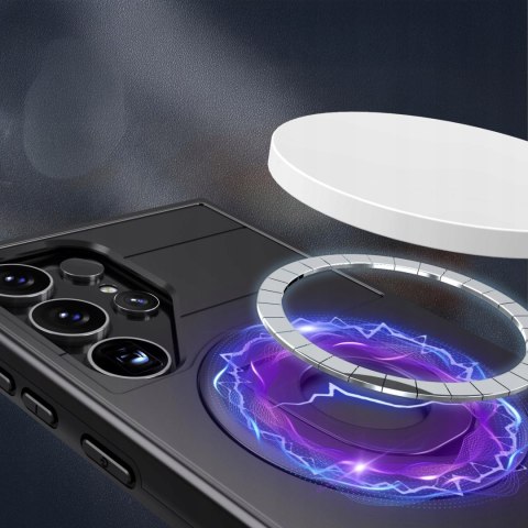 Etui ProFlo do Samsung S24 Ultra do MagSafe Pancerne Podstawką Case Czarny