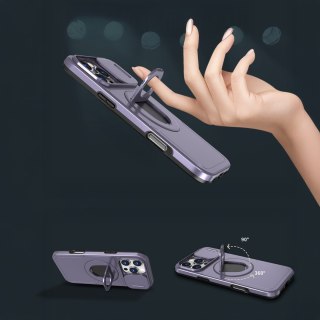 Etui ProFlo do iPhone 16 Pro Max do MagSafe Pancerne Podstawa Fioletowe
