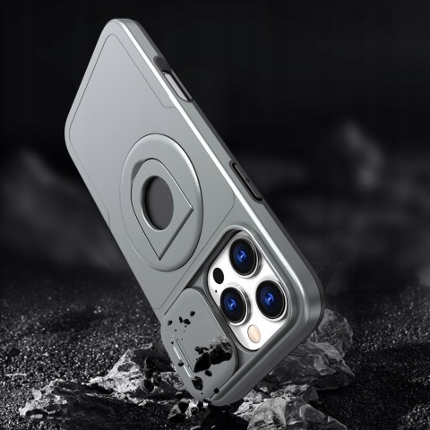 Etui ProFlo do iPhone 16 Pro Max do MagSafe Pancerne Podstawa Szare