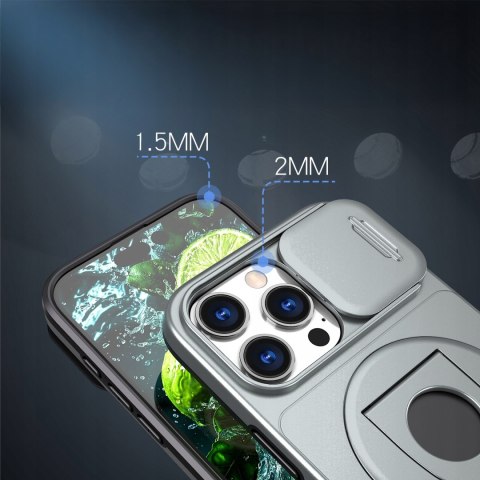 Etui ProFlo do iPhone 16 Pro Max do MagSafe Pancerne Podstawa Szare