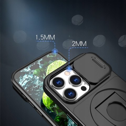 Etui ProFlo do iPhone 16 Pro Max do MagSafe Pancerne Podstawką Case Czarny