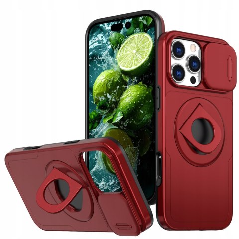 Etui ProFlo do iPhone 16 Pro do MagSafe Pancerne Podstawa Czerwone Case
