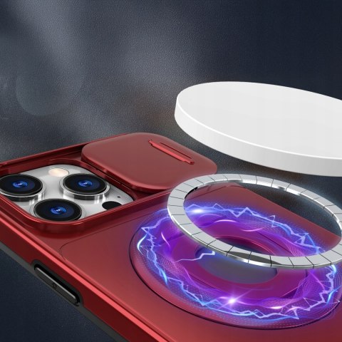 Etui ProFlo do iPhone 16 Pro do MagSafe Pancerne Podstawa Czerwone Case