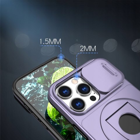 Etui ProFlo do iPhone 16 Pro do MagSafe Pancerne Podstawa Fioletowe