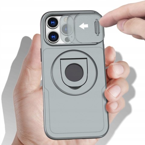 Etui ProFlo do iPhone 16 Pro do MagSafe Pancerne Podstawa Szare