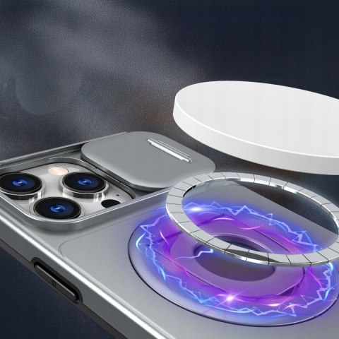 Etui ProFlo do iPhone 16 Pro do MagSafe Pancerne Podstawa Szare