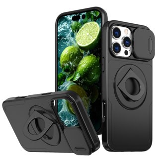 Etui ProFlo do iPhone 16 Pro do MagSafe Pancerne Podstawką Case Czarne