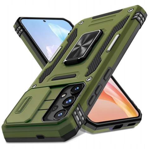 Etui do Samsung A33 5G Zielone Pancerne Zamykany Aparat Case Zielony