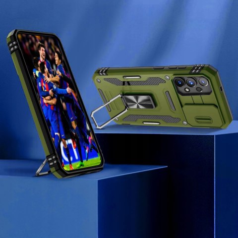 Etui do Samsung A33 5G Zielone Pancerne Zamykany Aparat Case Zielony
