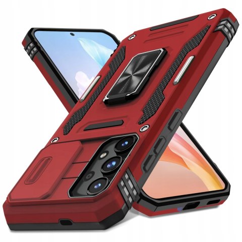 Etui do Samsung A52 4G/5G Czerwone Pancerne Wojskowe Case Czerwony Nakładka