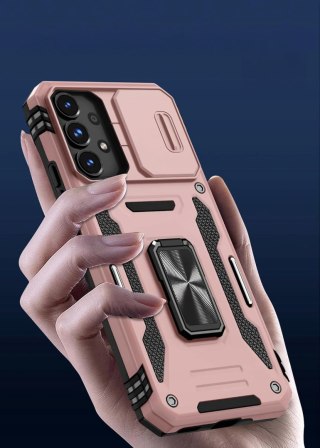 Etui do Samsung A52 4G/5G Różowe Pancerne ProFlo Case Różowy Podstawka