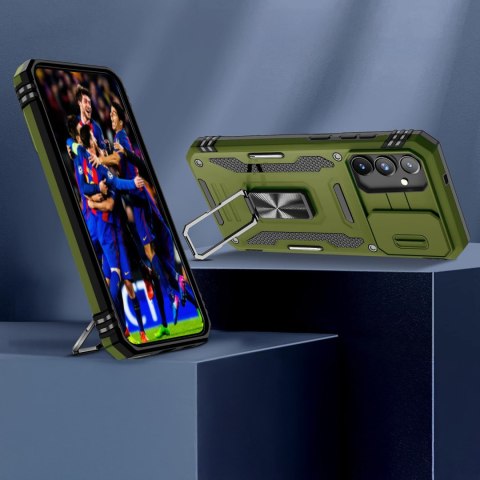 Etui do Samsung M13 4G / M23 5G Zielone ProFlo Pancerne Wojskowe Zielony