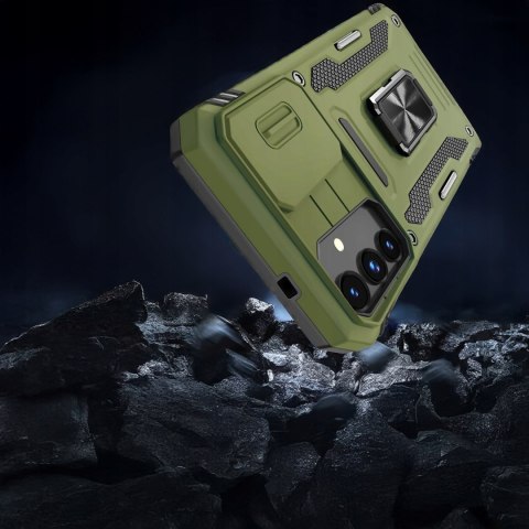 Etui do Samsung M13 5G Zielone ProFlo Pancerne Podstawka Wojskowe Zielony