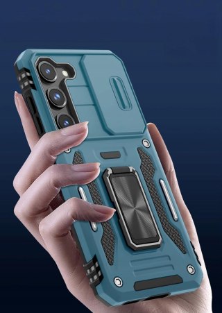 Etui do Samsung S21 FE NIebieskie Pancerne, Niebieski Case do S21FE Jasne