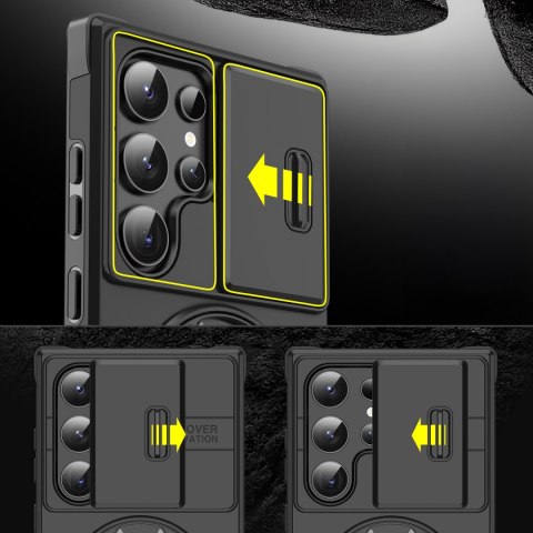 Etui do Samsung S21 Ultra Pancerne Czerwone Osłona Aparatu Case do MagSafe