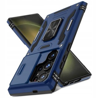Etui do Samsung S23 Ultra Niebieskie Wojskowe Pancerne Case Niebieski