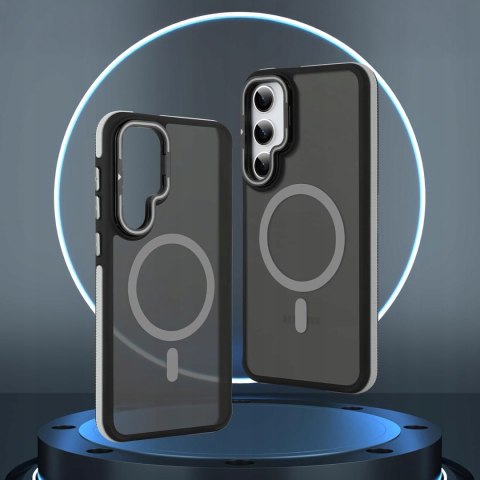 Etui do Samsung S24+ Plus do MagSafe z Podstawką Szare Sportowe Szary Case